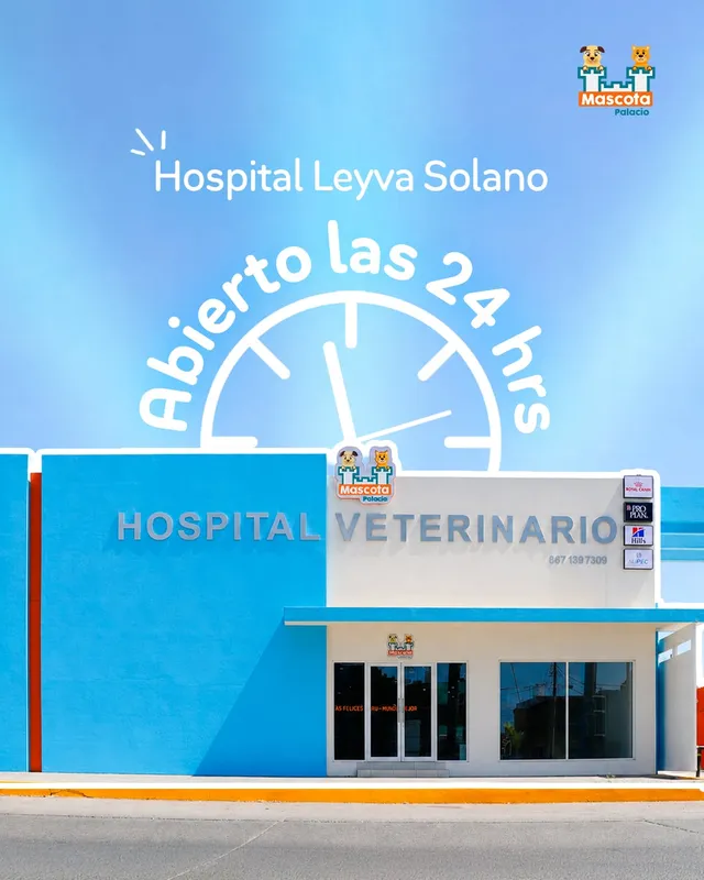 Fachada del Hospital Veterinario Mascota Palacio: abierto las 24 horas